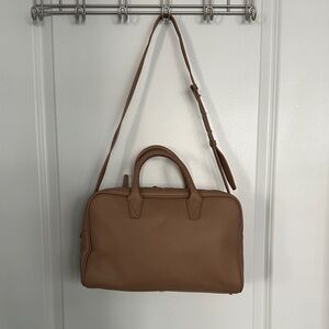 Leatherology Park Satchel - Cocoa Camel Brown - Light Gold Hardware
